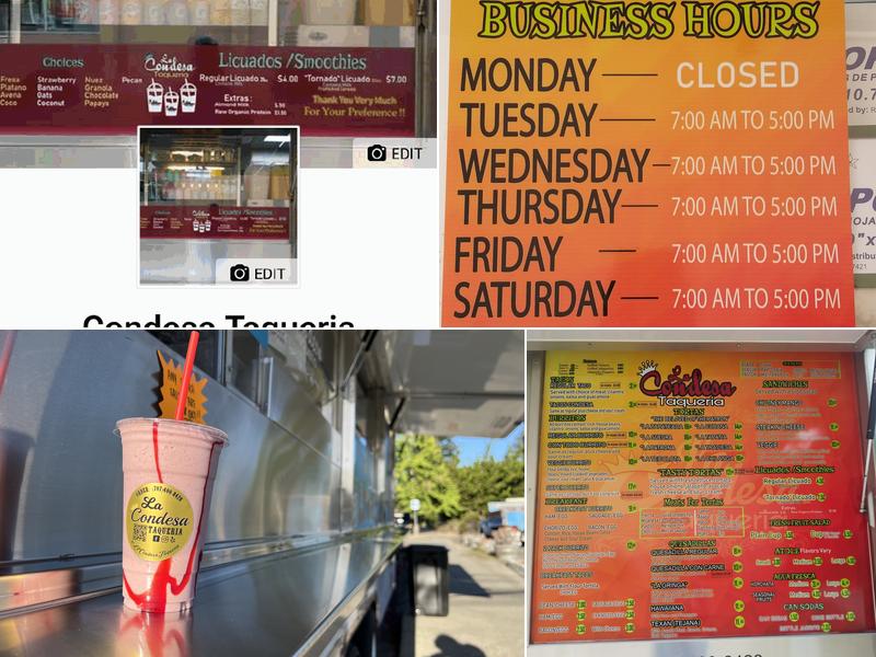 La Condesa Taqueria Menu