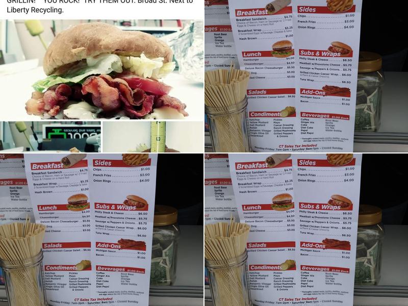 Just Grillin Menu