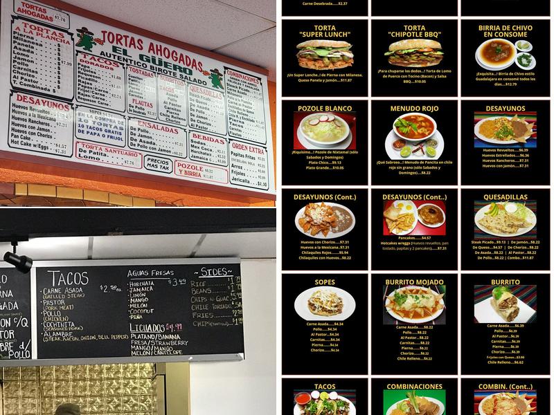 Tortas El Guero Menu