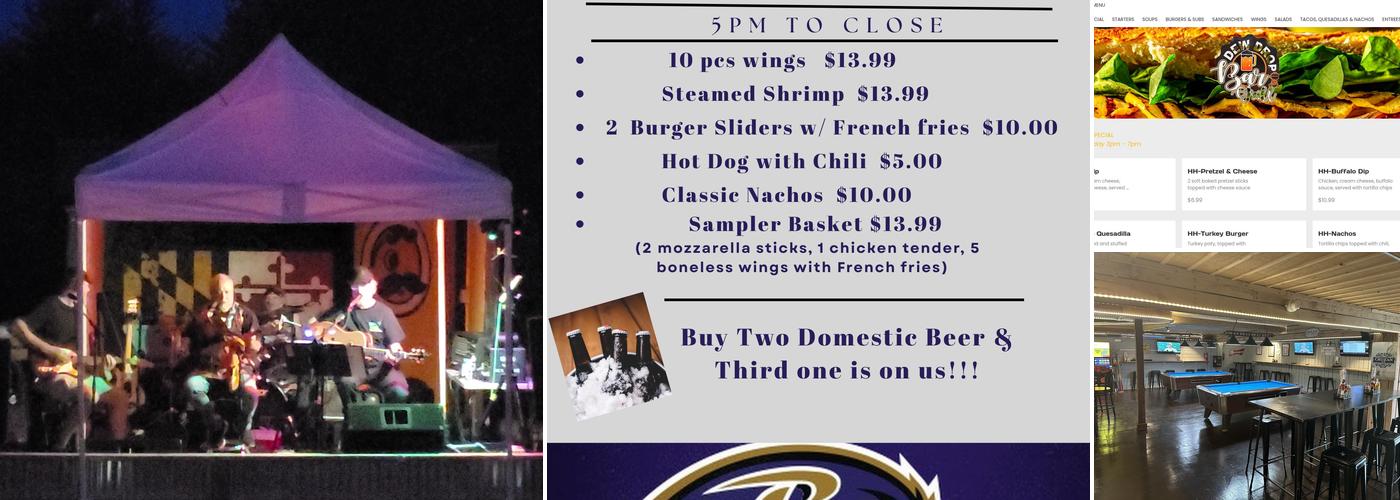Dew Drop Bar & Grill Menu