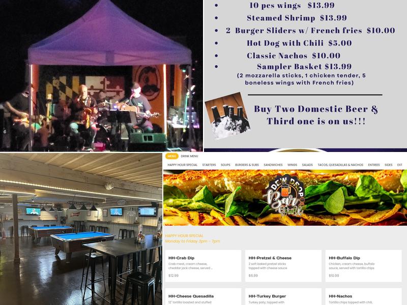 Dew Drop Bar & Grill Menu