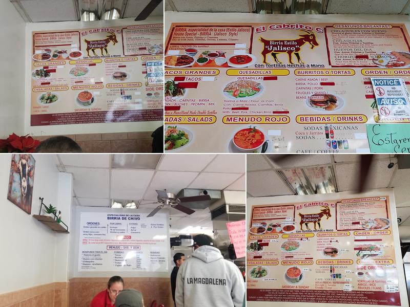 El Cabrito Menu