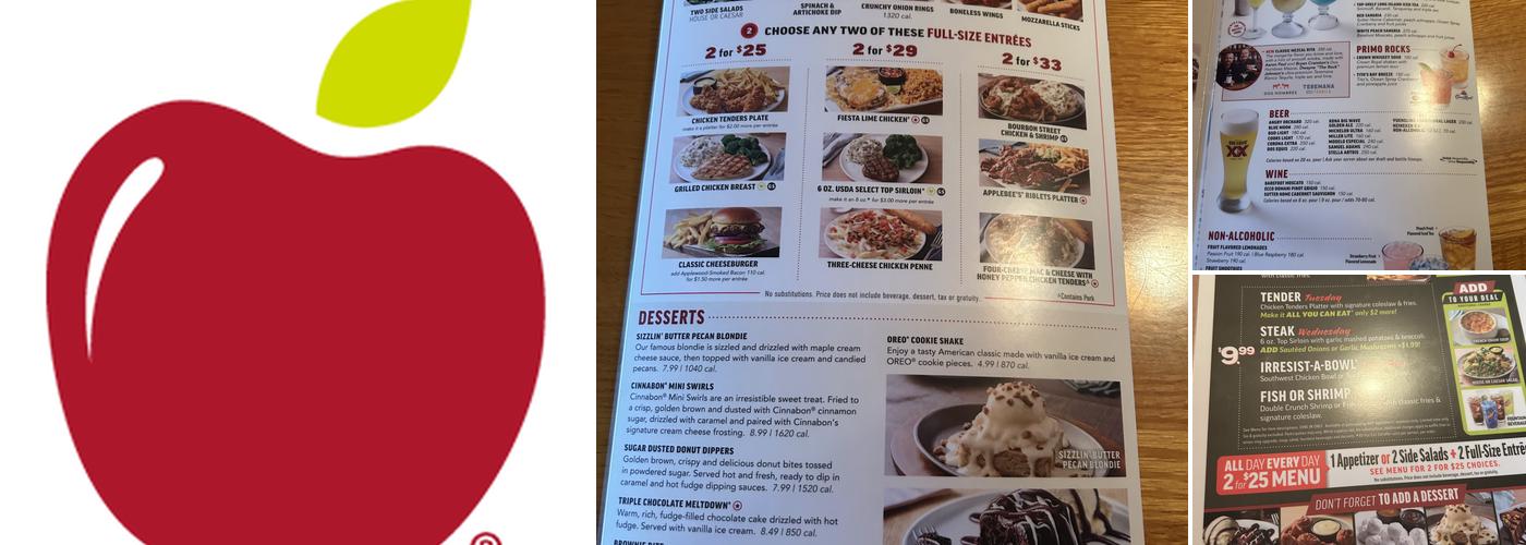 Applebee's Grill + Bar Menu