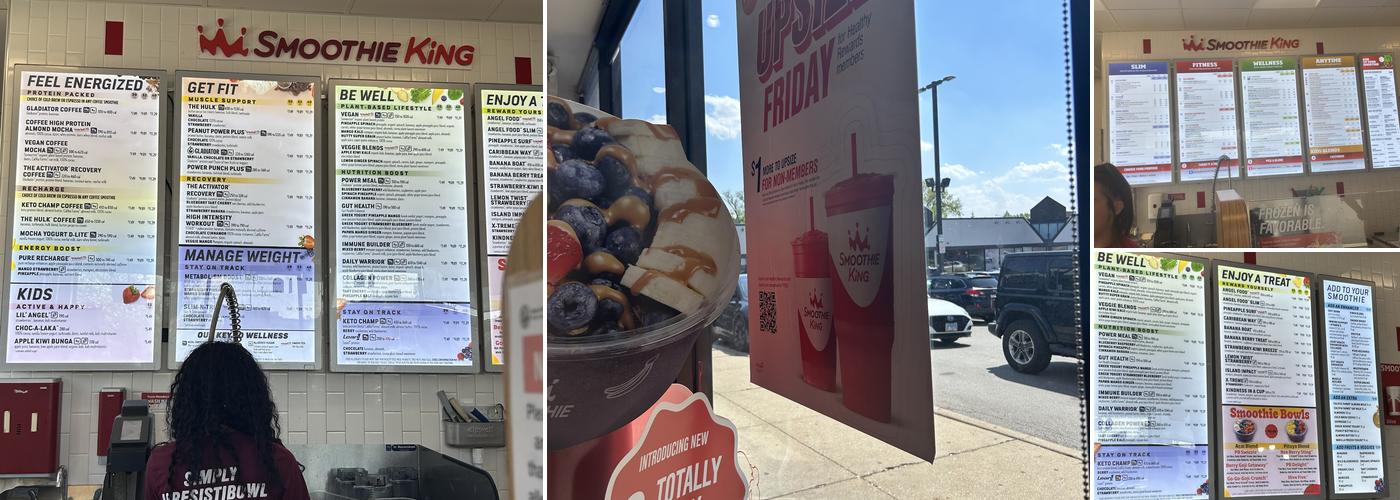 Smoothie King Menu
