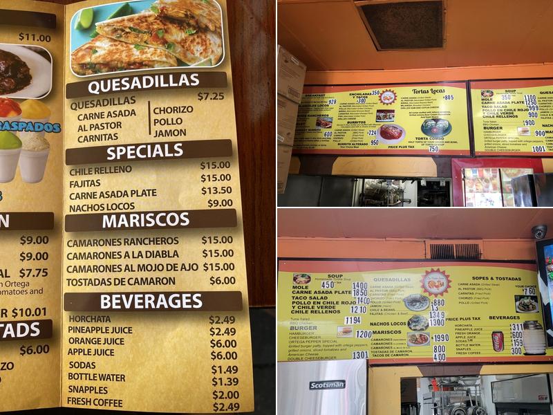 La Torta Loca Menu