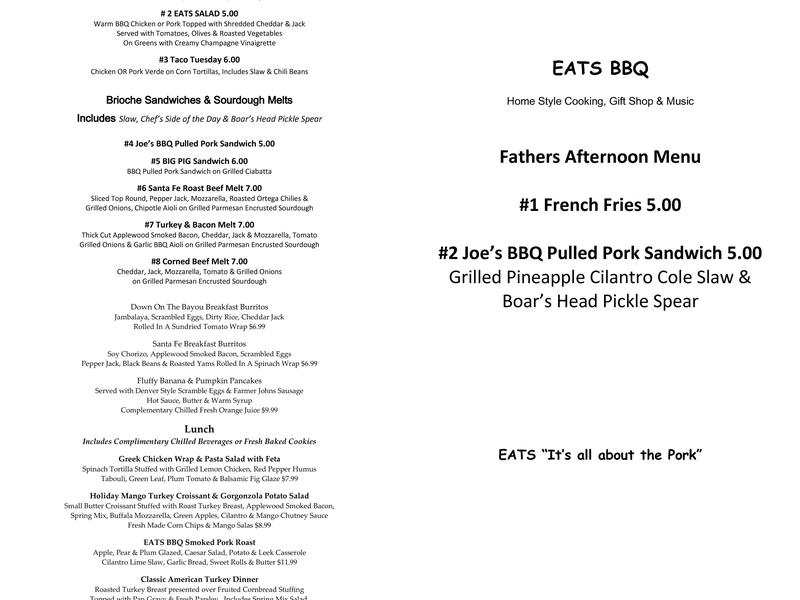 Anders Catering - EATS BBQ Menu
