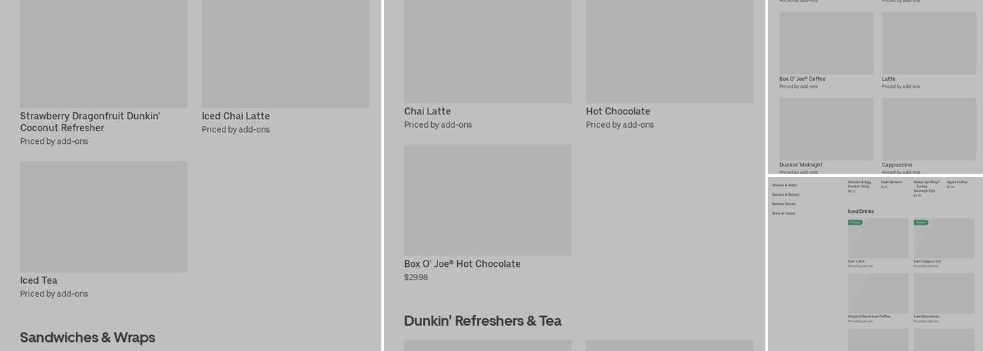 Dunkin' Menu