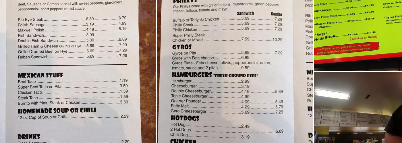 Philly Steak And Taco Tia Menu