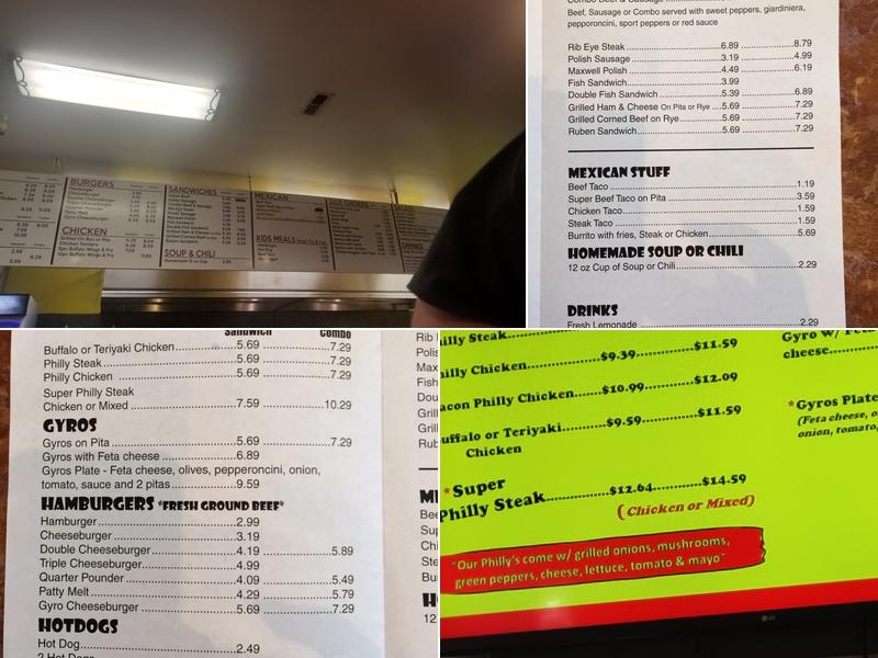 Philly Steak And Taco Tia Menu