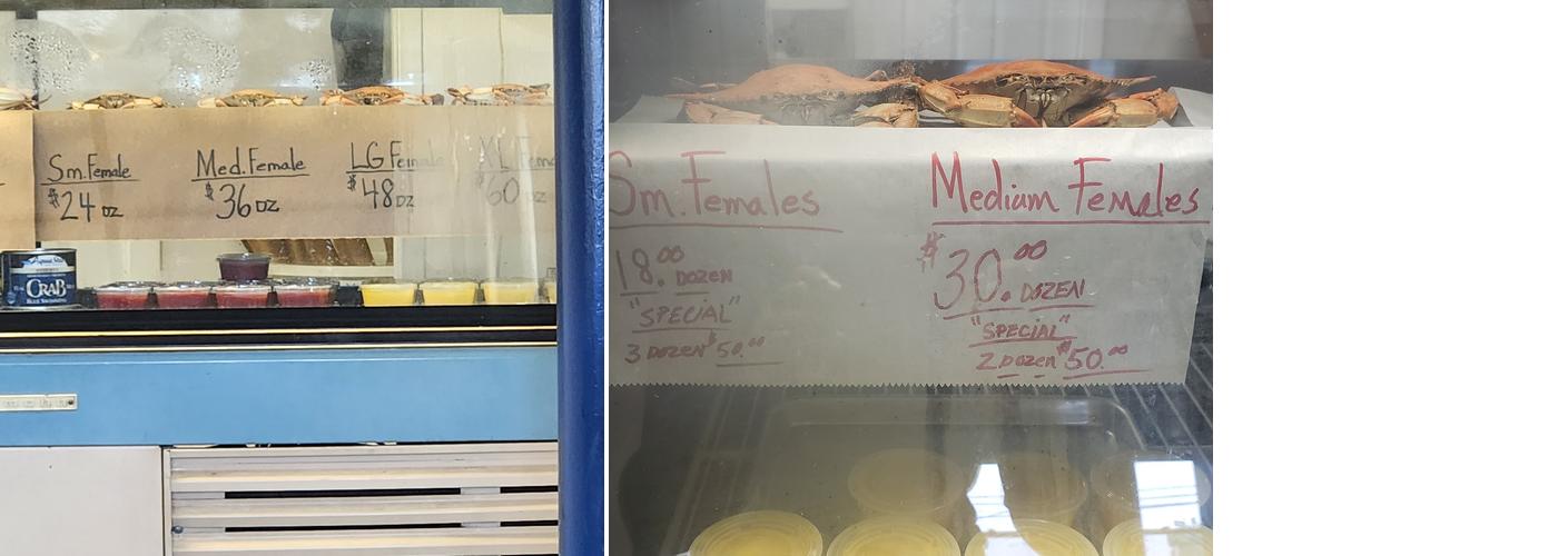 Pete's Crab House Menu