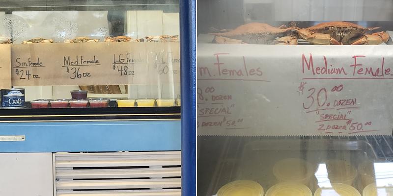 Pete's Crab House Menu