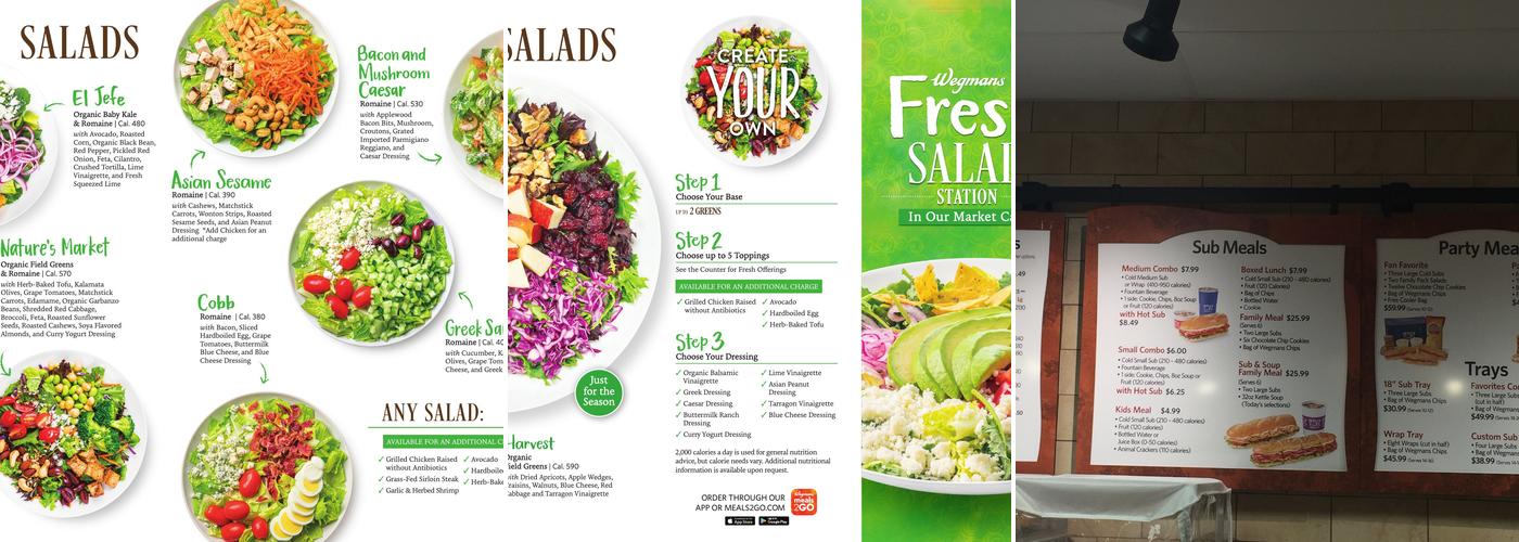 Wegmans Meals 2GO Menu