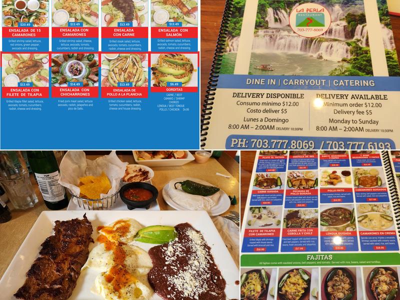 La Perla Restaurant Menu