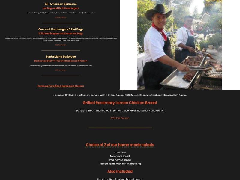 BUCK'S BBQ CATERING Co. Menu