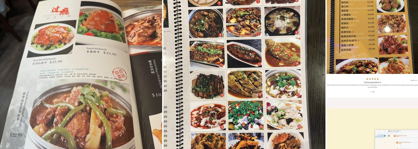 Na Jia Cafe Menu