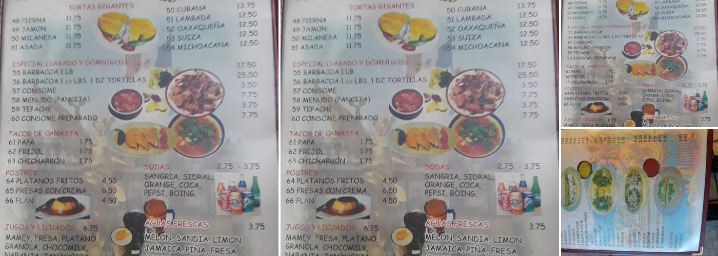 El Chilango #1 Menu