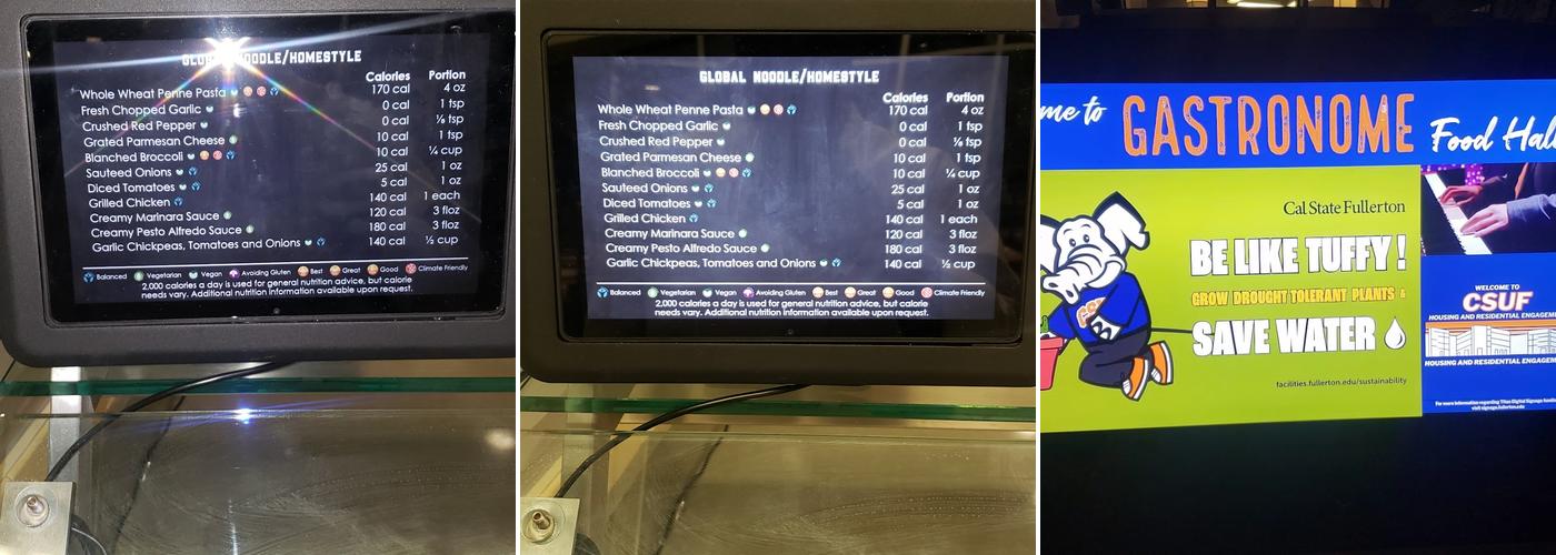 Titan Dining Hall Menu