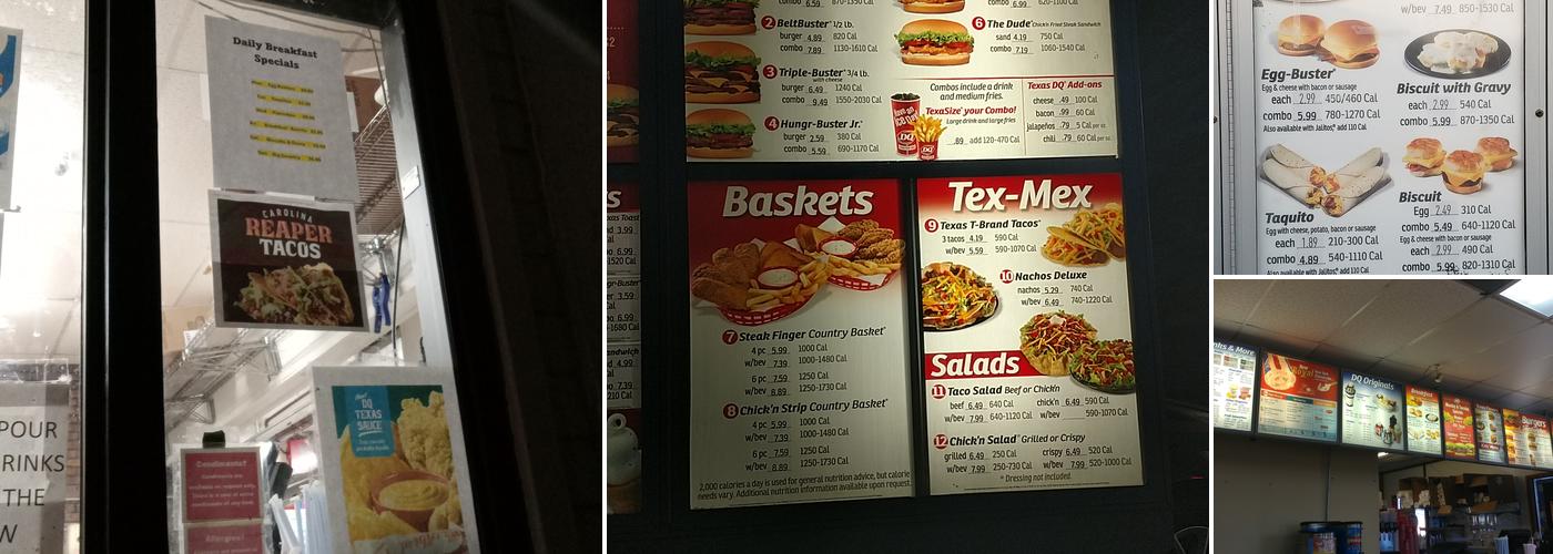 Dairy Queen Menu