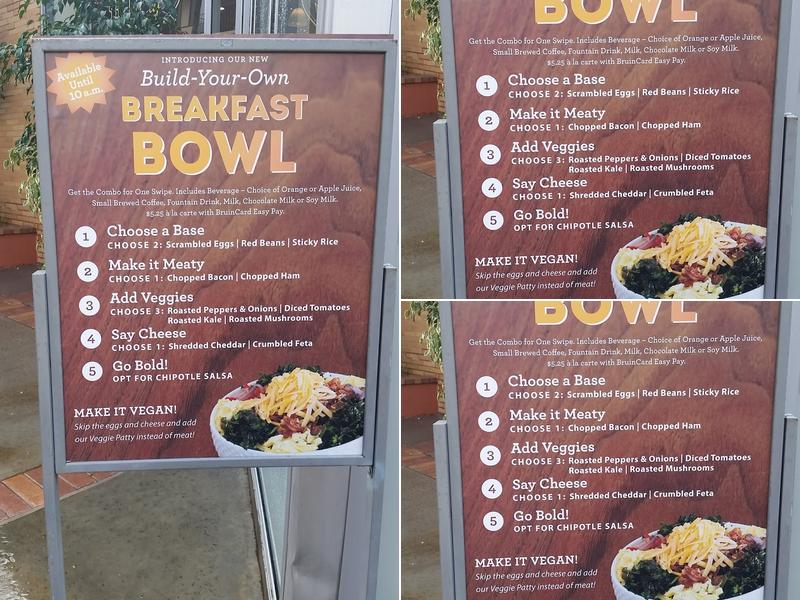 De Neve Commons Residential Restaurant Menu