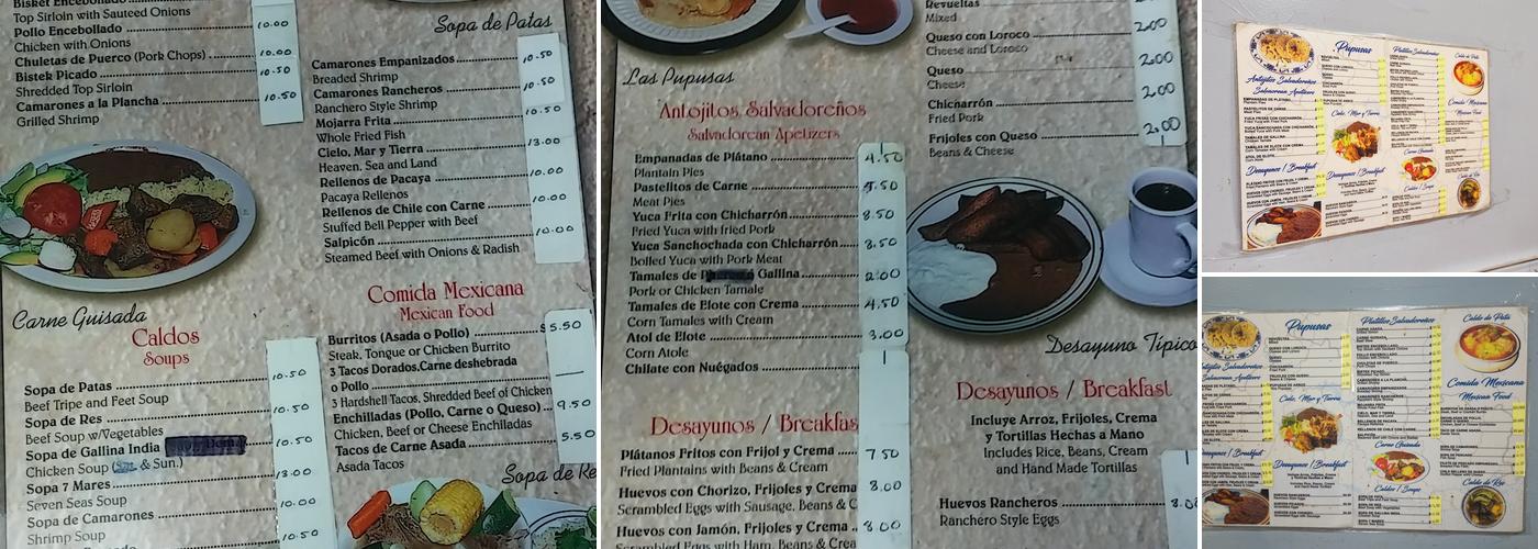 El Papaturro Place Menu