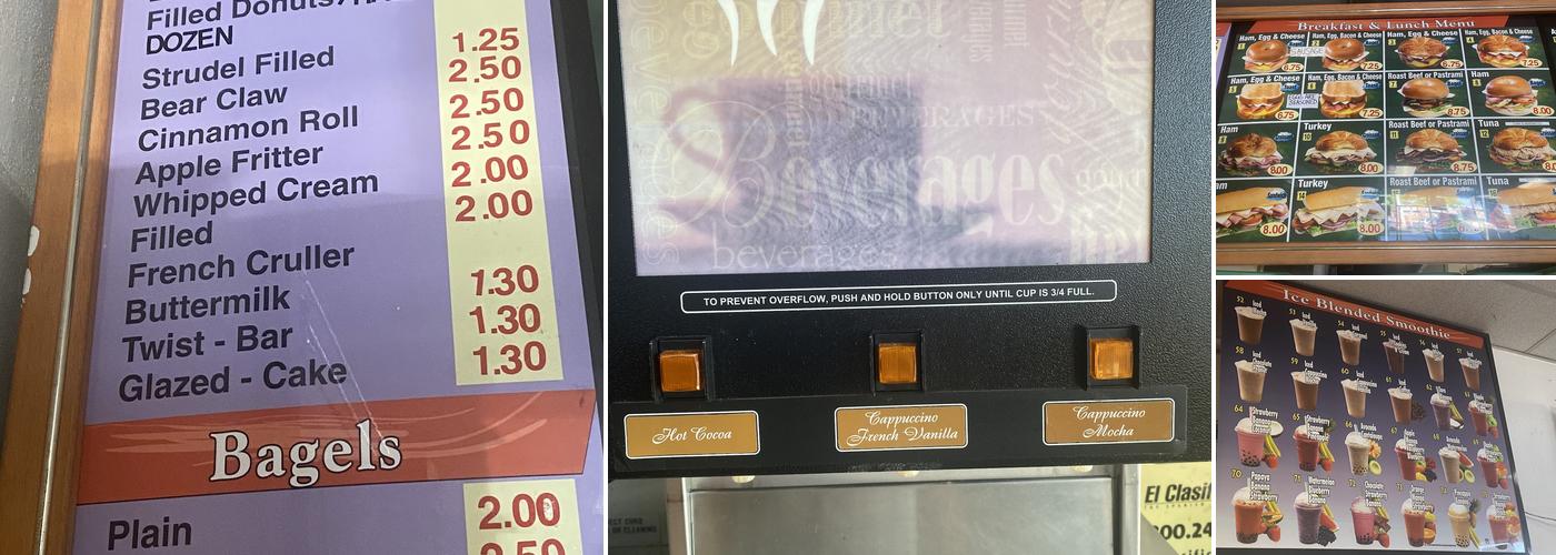 savy donuts & smoothie Menu