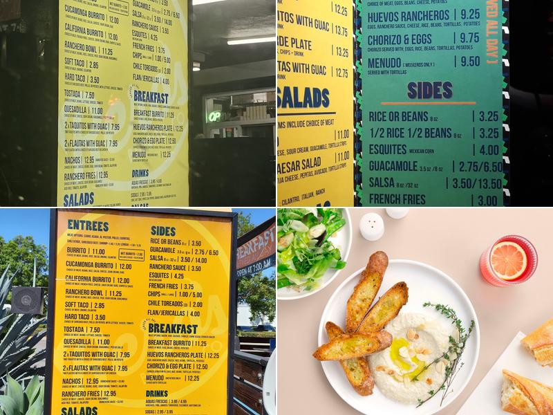 Rero's Burrito Co Menu