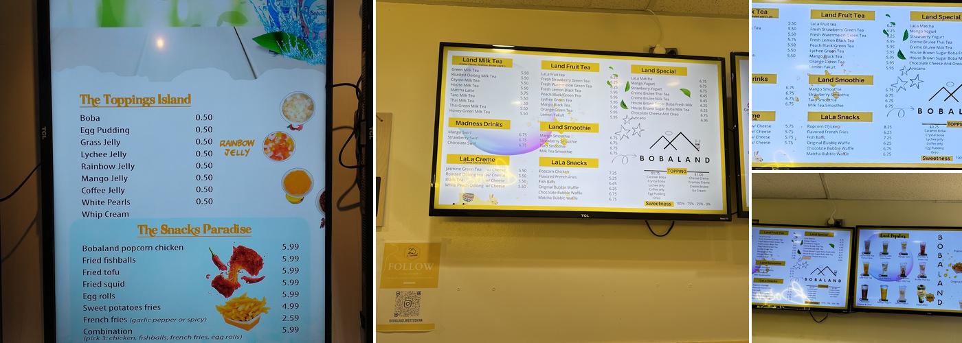 BobaLand Menu