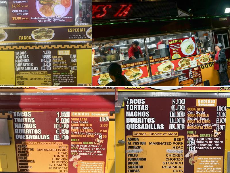 Taqueria Metro Basilica (Lunch Truck #1) Menu