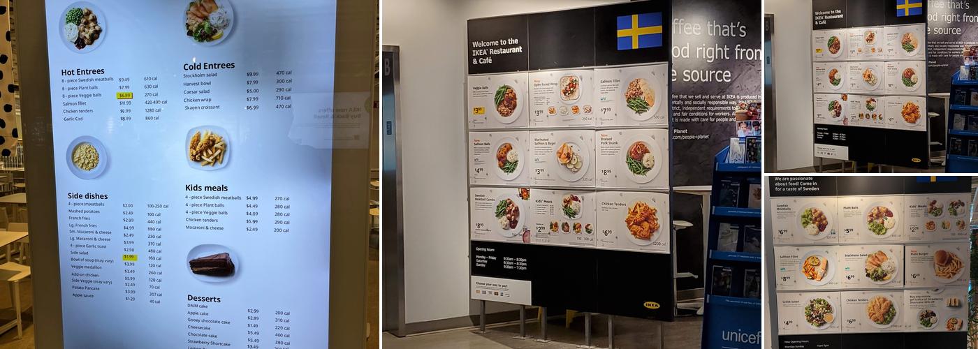 IKEA Restaurant Menu