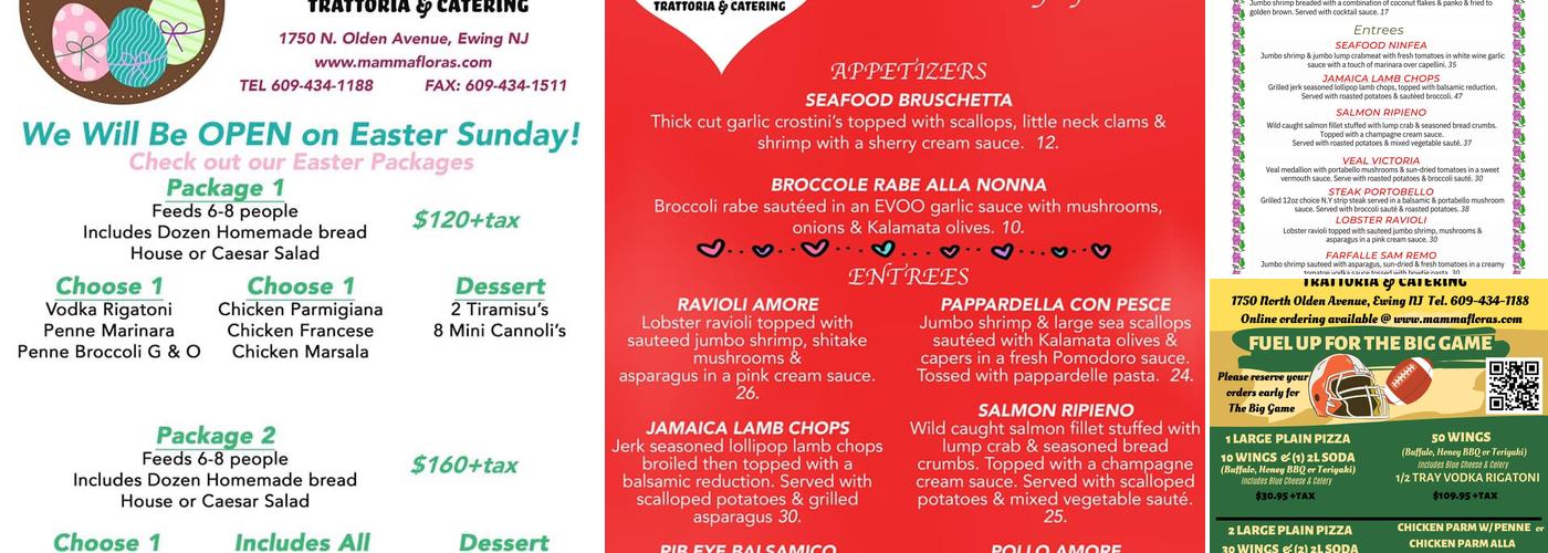 Mamma Flora's Trattoria Menu