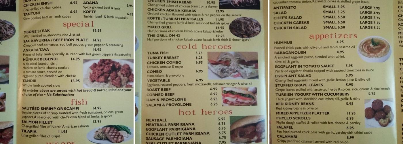 Gyro King #2 Menu