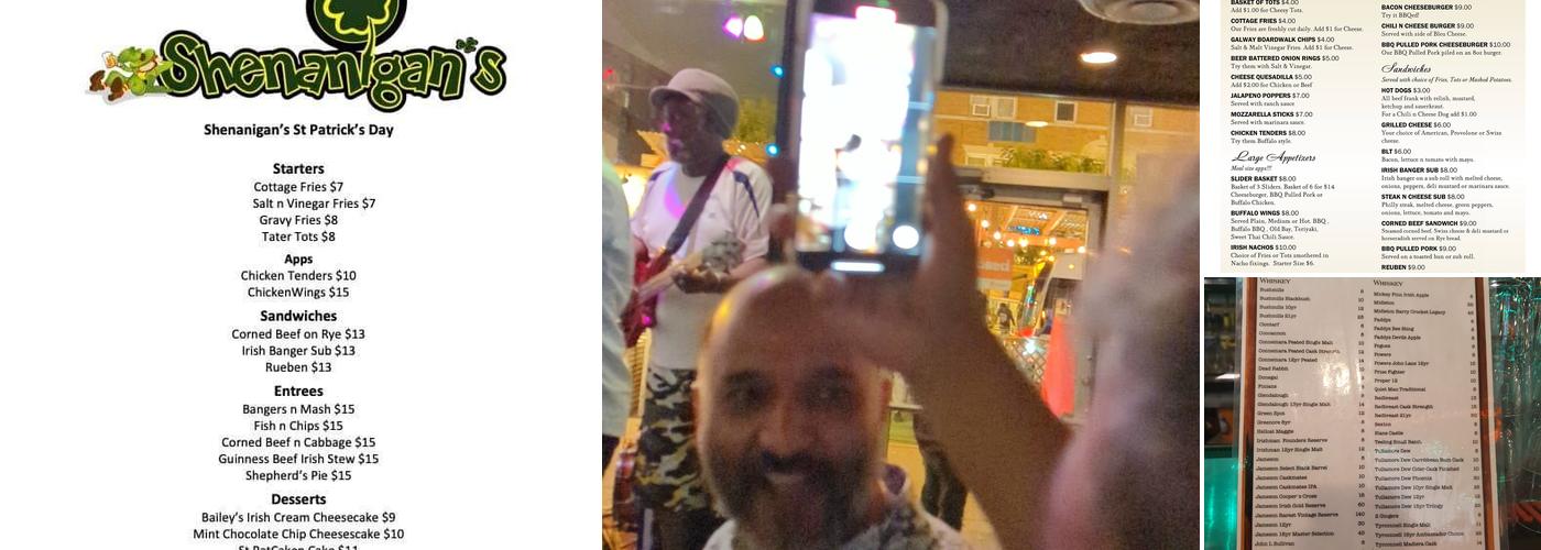 Shenanigan’s Irish Pub Menu