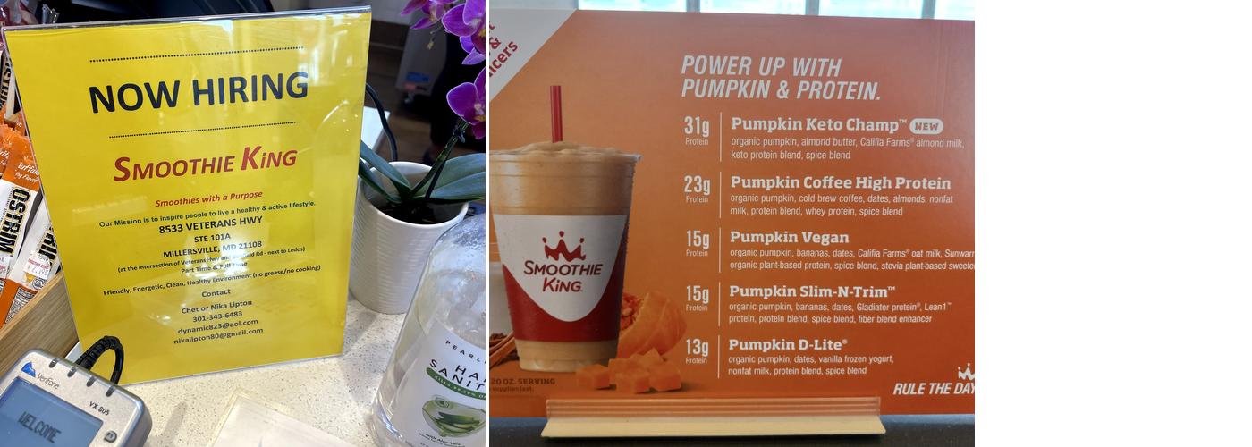 Smoothie King Menu