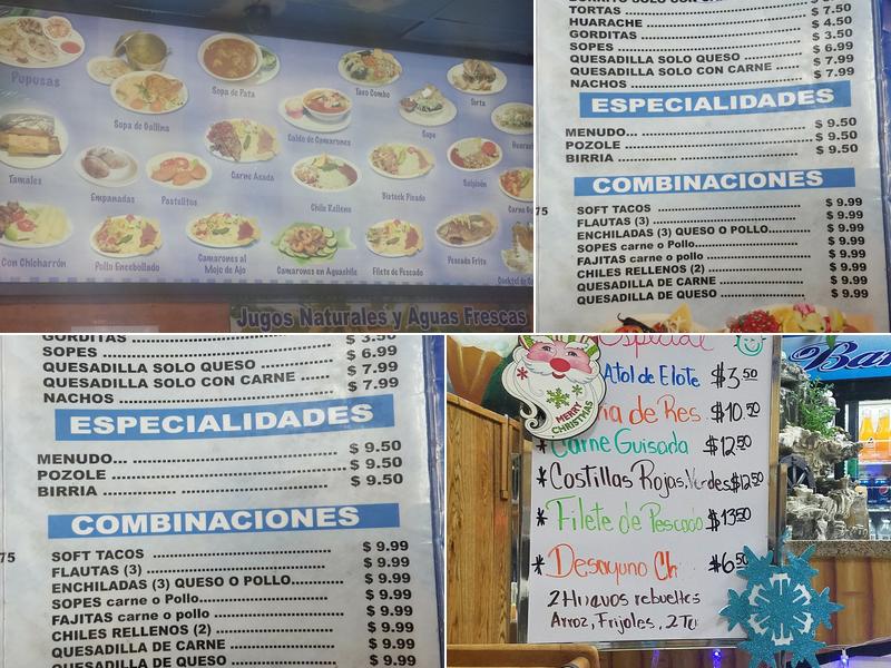 La Bamba Menu