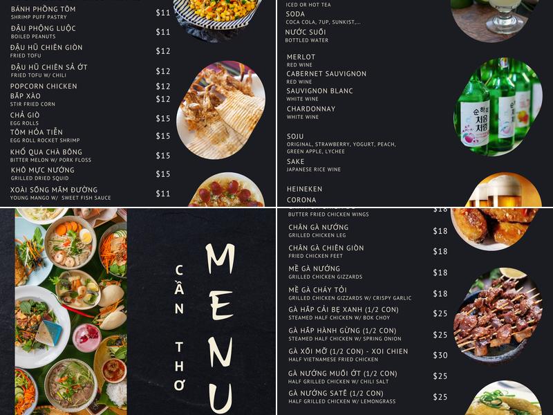 Can Tho Restaurant Menu