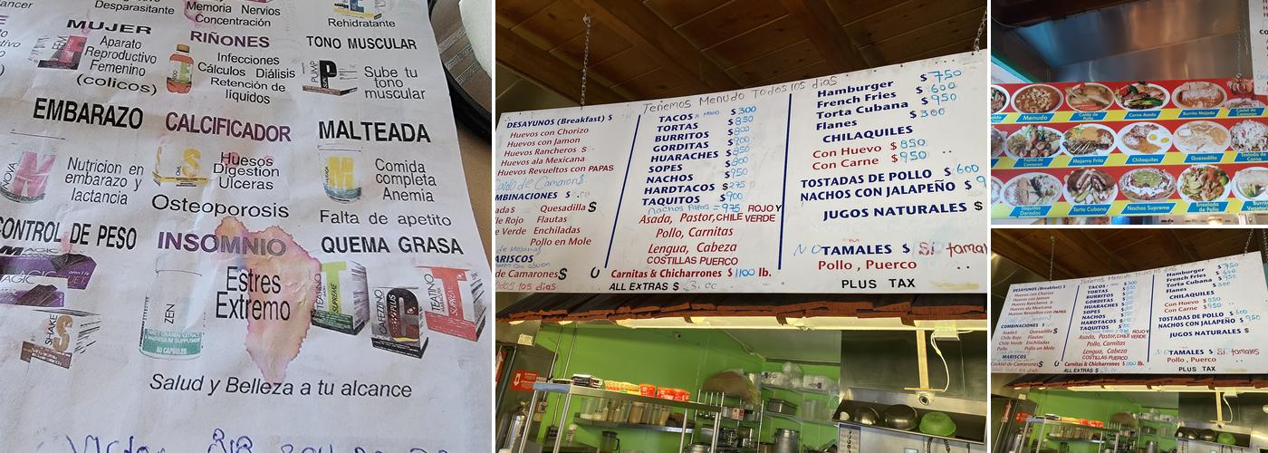 El Jayamitla Menu
