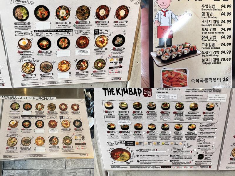 THE KIMBAP - TOGO ONLY Menu