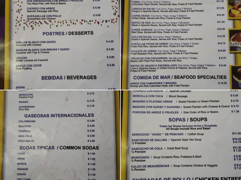 Peppe's Pollo Menu