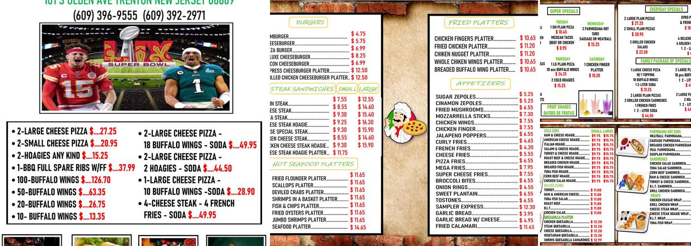 Pizza express Menu