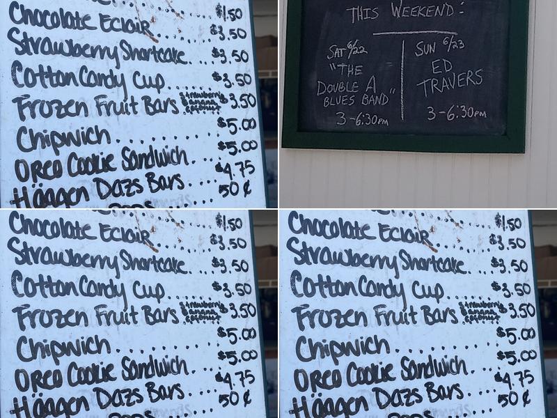 The Shack Menu