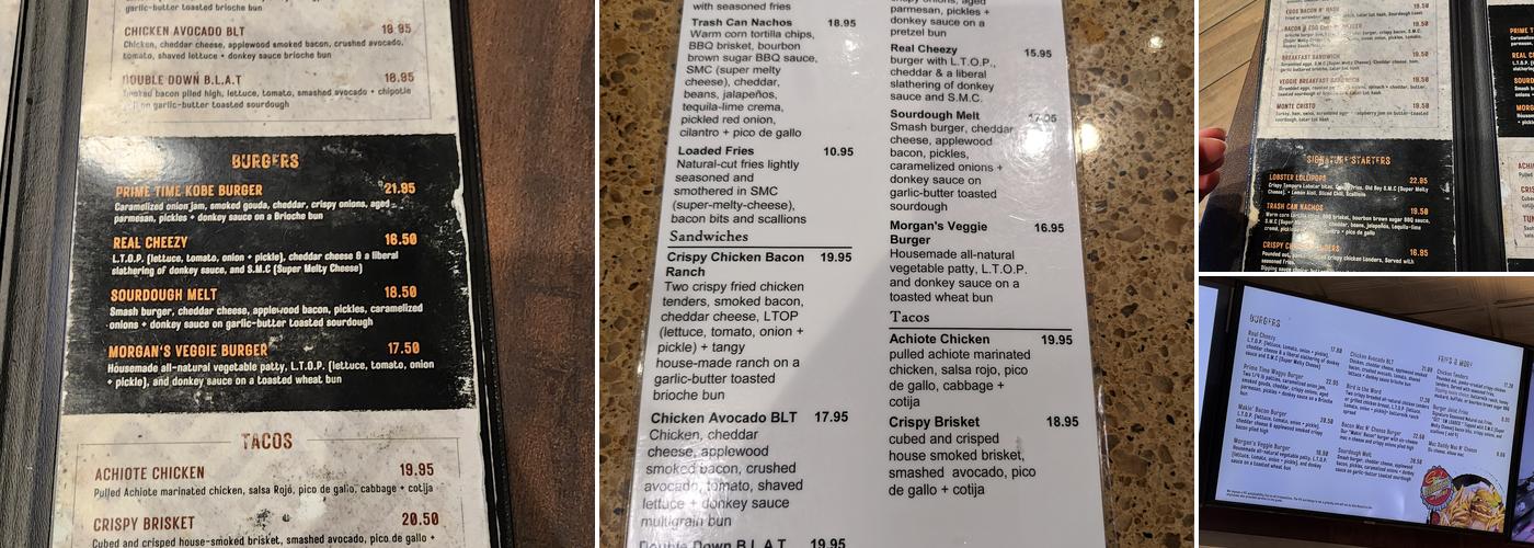 Guy Fieri's Kitchen and Bar Express Menu