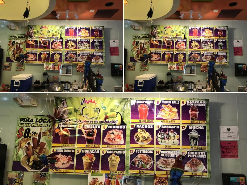 El Chamango Menu