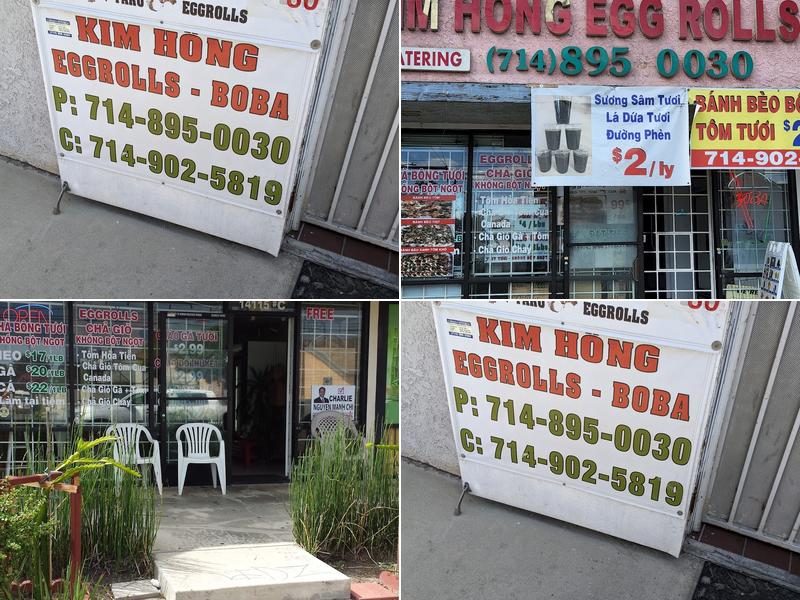 Kim Hong Eggrolls 14115 Goldenwest St, Westminster