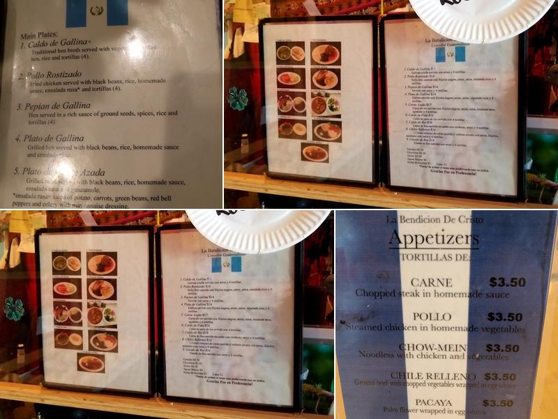 La Esperanza Menu