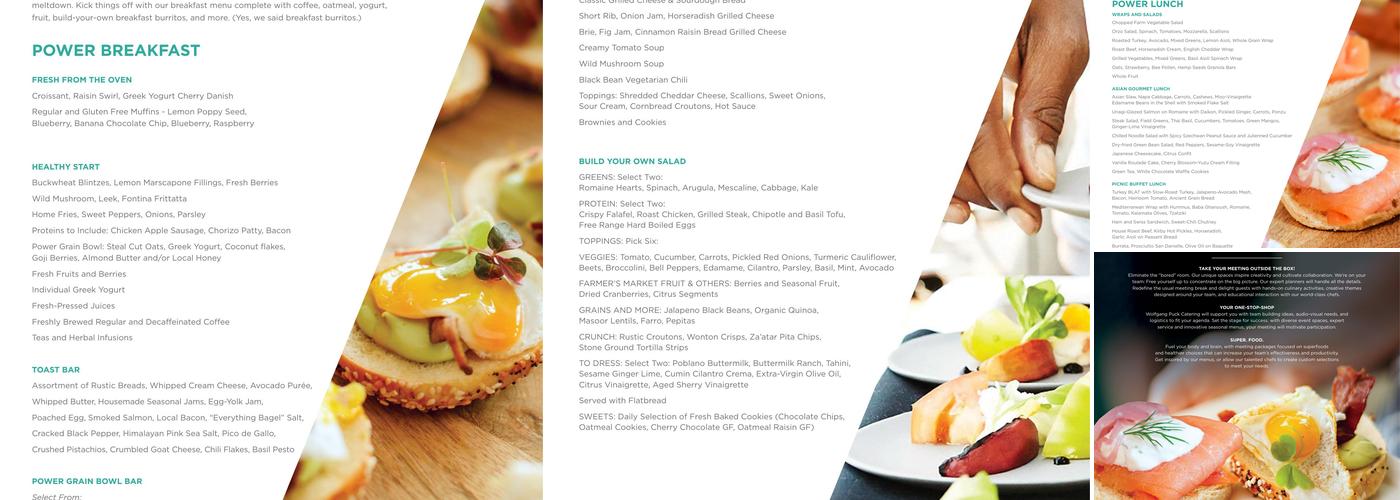 Wolfgang Puck Catering Menu