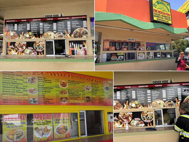 EL MICHOACANO #3 Menu