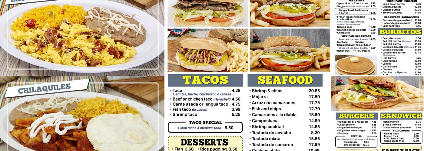 Lucy's Drive In Menu