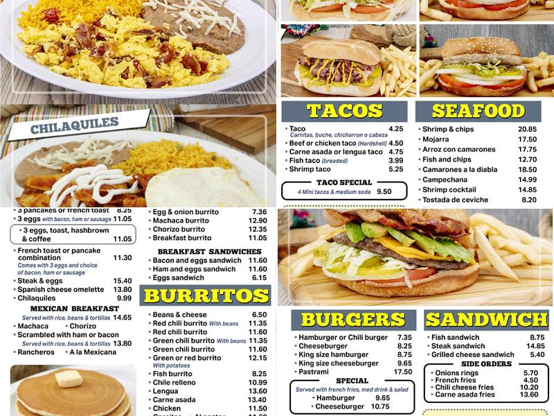 Lucy's Drive In Menu