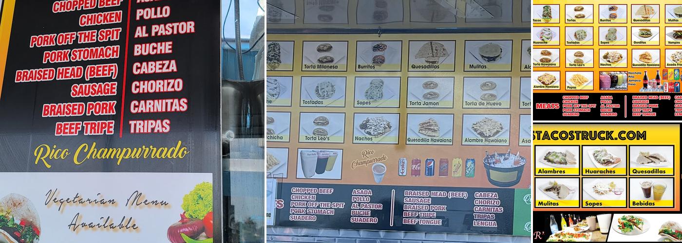 Leo's Tacos Truck Menu