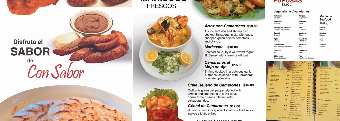 Con Sabor Menu